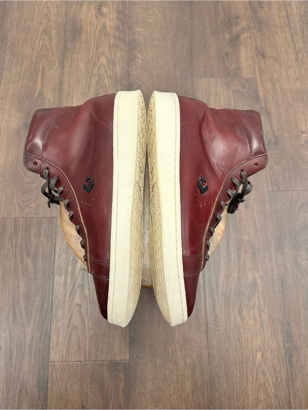 Horween Leather Co. x Converse Pro Burgundy Sneakers, Men’s 11.5, Women’s 13 - Picture 8 of 11
